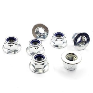 M2-M100 Hex Flange Nylock Nut Direct Supply Best with Zn HDG Black Plain Finish