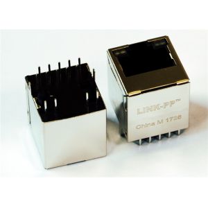  2301995-4 Vertical RJ45 Top Entry 180° Degree PCB Mounting for 1GB Ethernet Manufactures