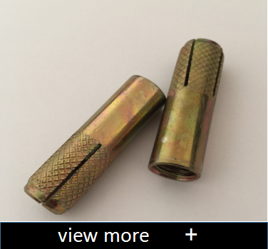 Brown Q235B Steel 304 Stainless Steel Expansion Screw Colored Zinc