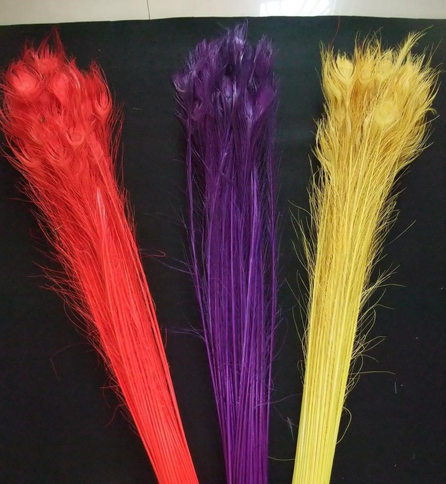 Eye-catching Peacock Feather Sword 25-30 inch for Stunning Feather Decoration