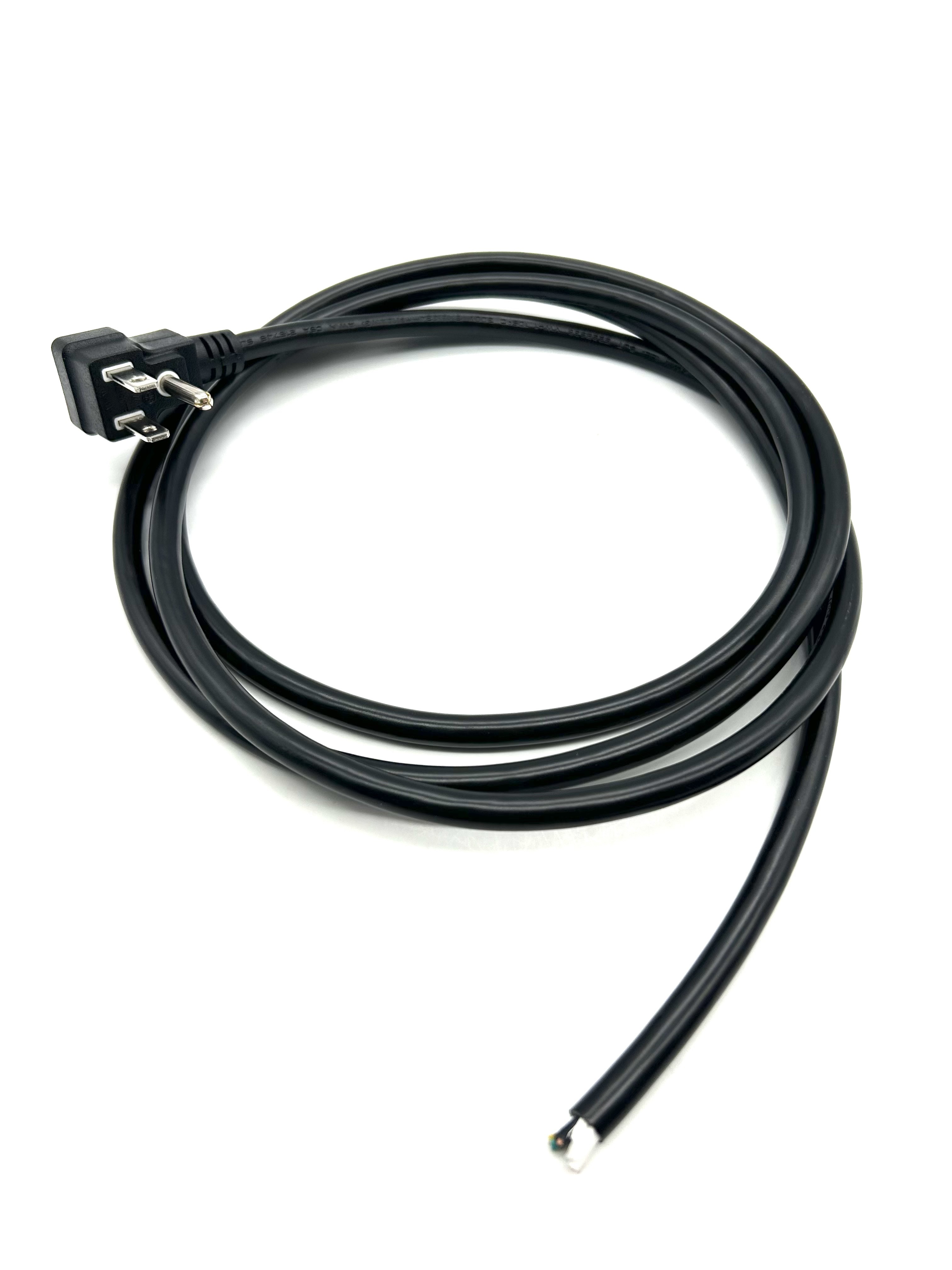 10A-13A Current Rating American Power Cord With NEMA 5-15P End Free Type