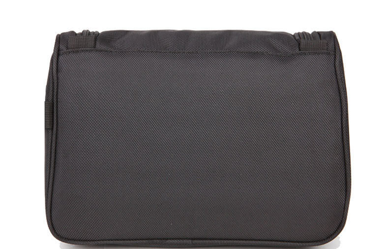 Polyester Surface Travel Organizer Bag Black Inner With Plastic Hook