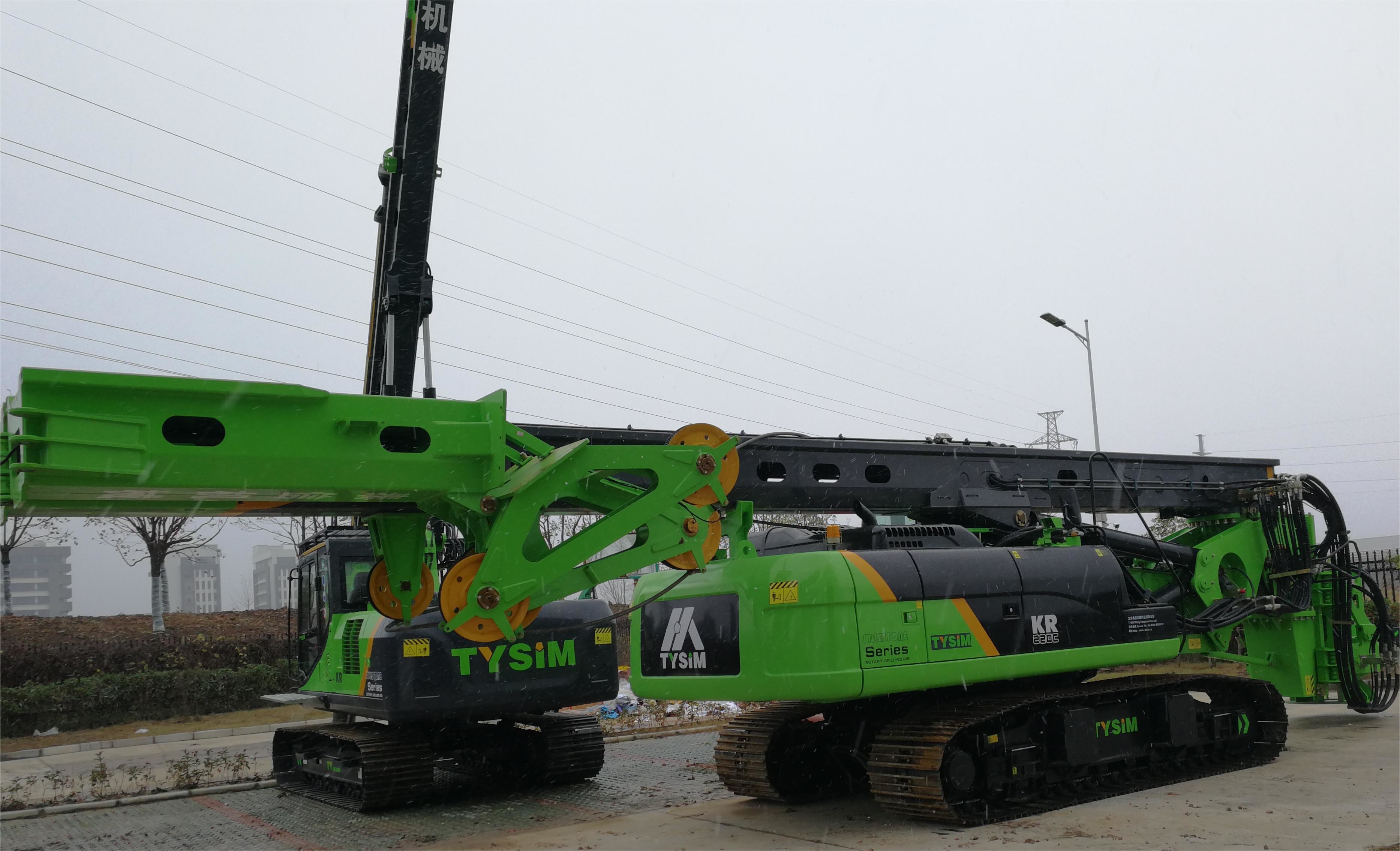 Diameter Hydraulic Piling Rig 43 / 37max Depth For Construction KR125A 1500mm