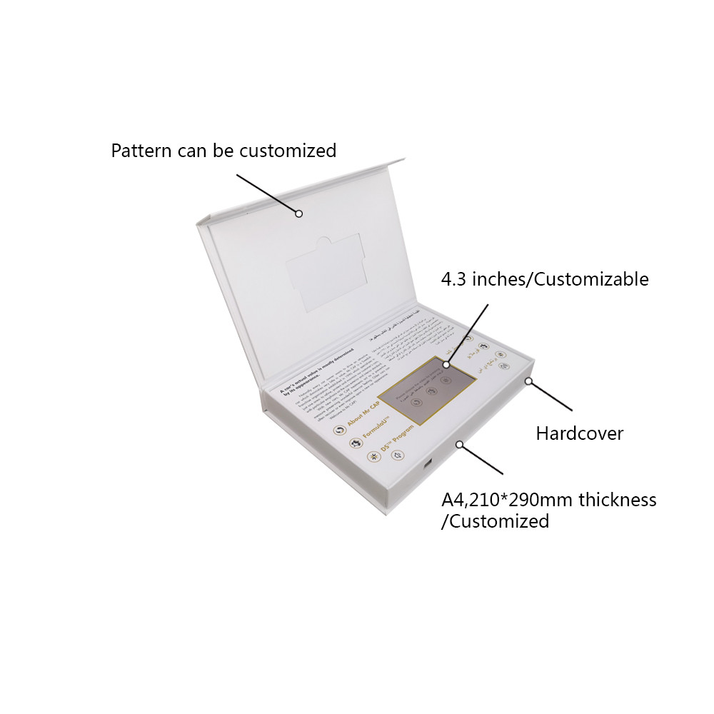 4.3-Inch Autoplay USB LCD Video Brochure for Business Name Credit Cards