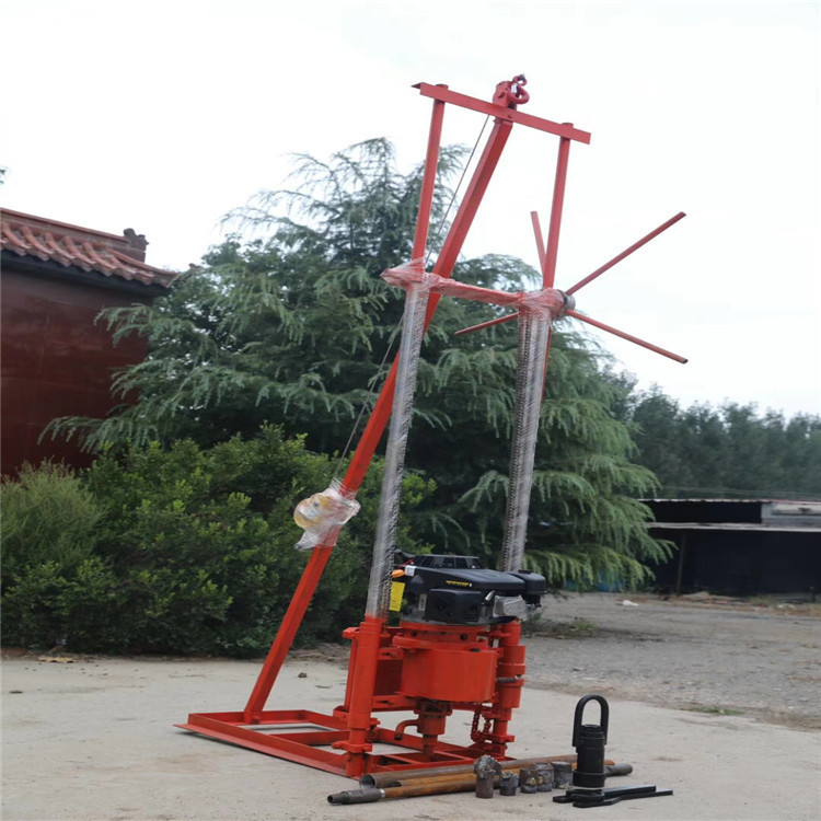 Small 30m Mountain Core Drilling Rig , Gasoline Geological Exploration Rig