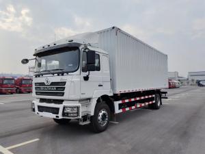 China SHACMAN F3000 Van Cargo Truck6x4 340Hp White Cargo Box Truck on sale