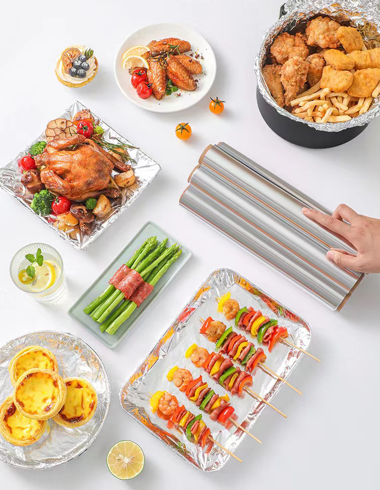 Alloy 8011 3003 1235 Household Catering Barbecue Baking Aluminum Foil Jumbo Roll