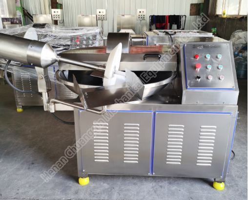 Stainless Steel Commercial Bowl Chopper Machine Meat / Industrial Bowl Cutter 30kg/Batch