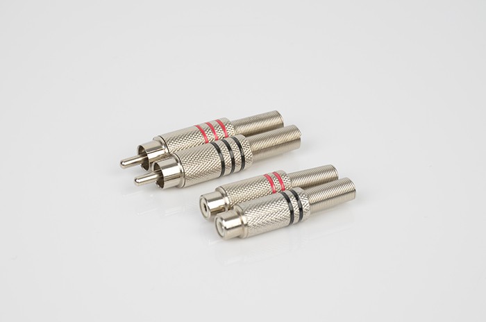 Male Metal RCA Cable Connector RCA connector for audio equipment DE5002