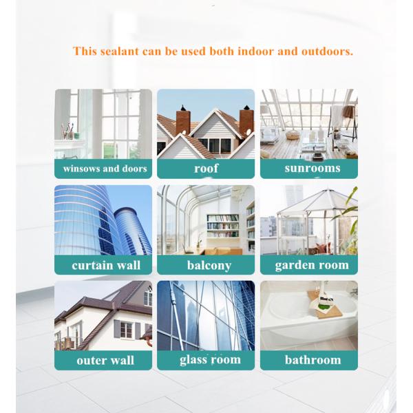 Neutral Cure Black Fireproof Silicone Sealant Construction Transportation Building