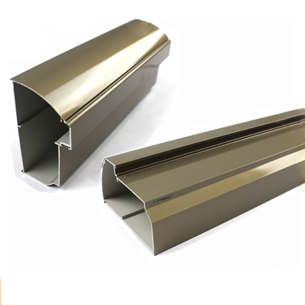 Champagne Color Aluminum Curtain Wall Profile T5 For Building Materials