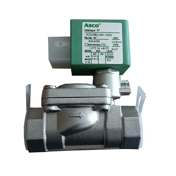 ASCO Two Way Water Valve SCG238D106V Stainless Steel Body Normally Open 1/2