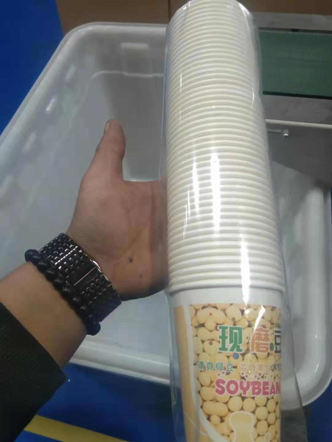 5-20 Pcs/Min Automatic Paper Cup Packing Machine Plastic Water Glass Packing Machine