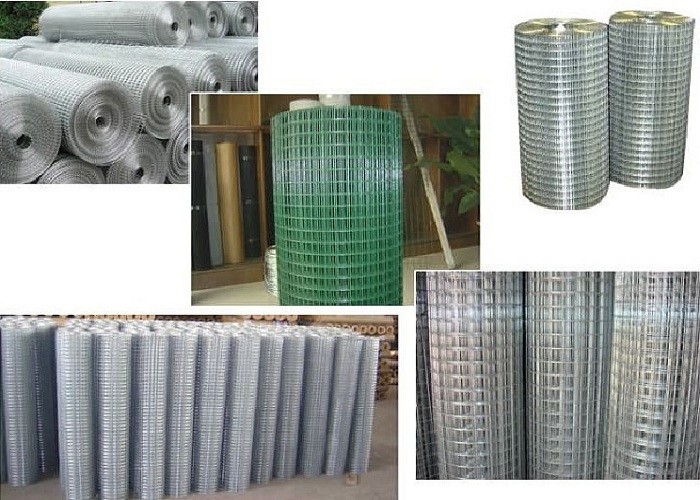 Pvc Coated Welded Wire Mesh Panels 1/4" X 1/4" For Runway Enclosures / Egg Baskets