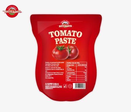 Sachet Tomato Paste 50g 56g 70g Stand Up Sachet Tomato Paste Wholesale No