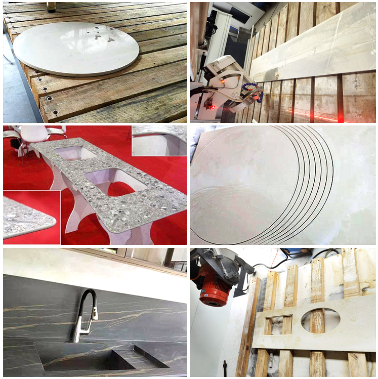 5 Axis Cnc Marble And Granite Bridge Saw Cutting Machine For Natural Rock Carving