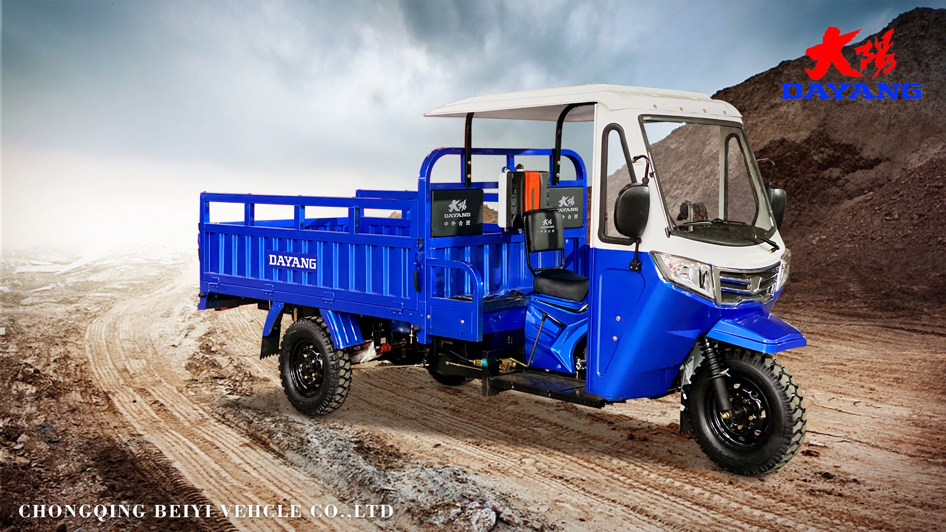 Motor Tricycle Cargo Tricycle in Sri Lanka with Grade Ability ≥25° and 12V Voltage