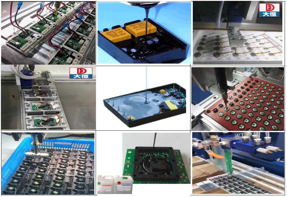 Automatic Epoxy Resin Dispensing Potting Machine with PLC Programming Control System