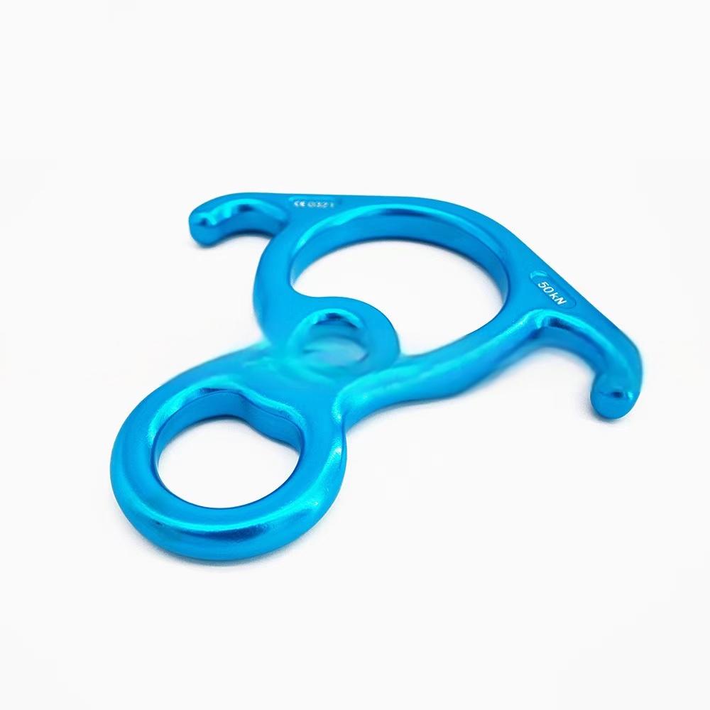 Outdoor Hardware Climbing Descender Figure Eight Ring for Rapid Descent Protection