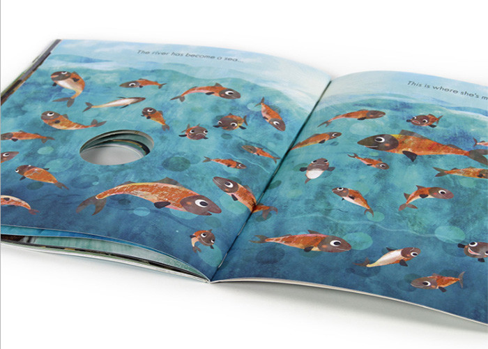 Soft Cover Childrens Book Printing Matt Paper Inner Film / Matt Lamination