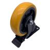 Buy cheap Medium Duty Brake 100mm Polyurethane Industrial Caster Wheel from wholesalers