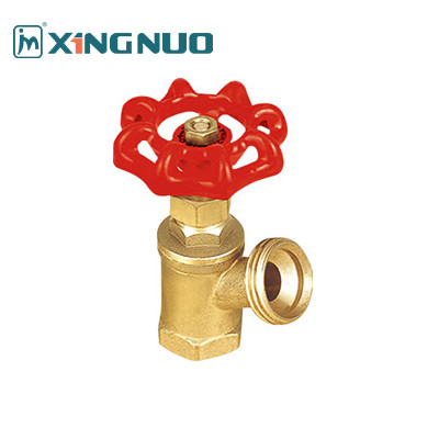 High Quality Red Handwheel Globe Brass Boiler Drain Valve Stop