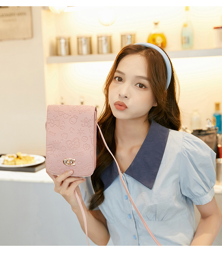 Women Phone Crossbody Bag Pu Leather Mini Shoulder Messenger Bag Travel Portable Coin Purse Card Pouch Bags for Girls Wallets