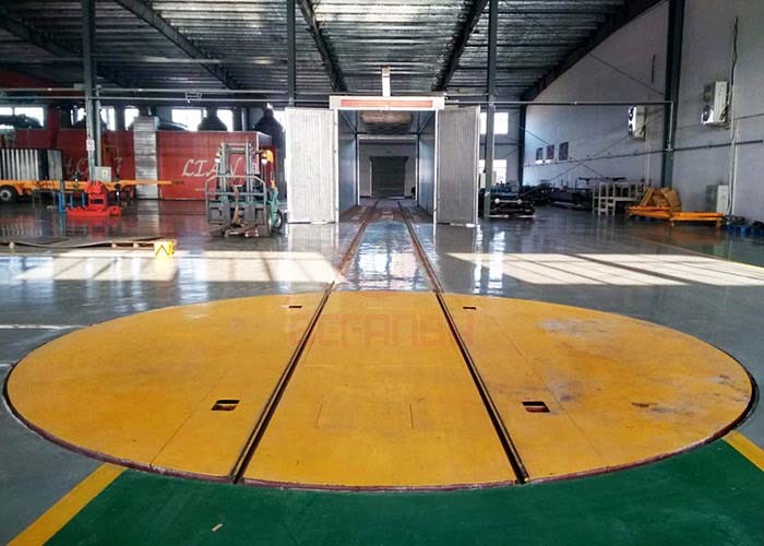 Heavy Duty Material Handling Solutions Cross Rail Transfer Automated Electric Turntable