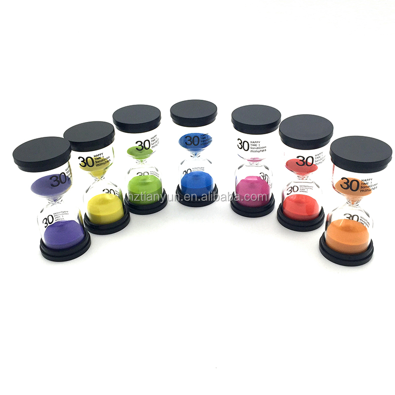 Factory wholesale colorful 30Minutes hourglass sand timer