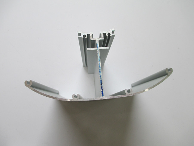 Sector Shape Industrial Aluminum Profile 6063 Alloy Anodizing Surface Treatment