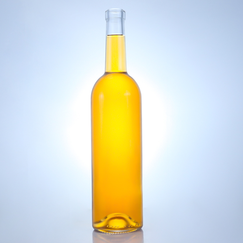 Customized Logo Sealing Type Cork Glass Bottle for Whisky Vodka Tequila Gin Rum Made