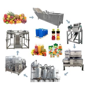 Vegetable juice production line equipment Automated complete processing
