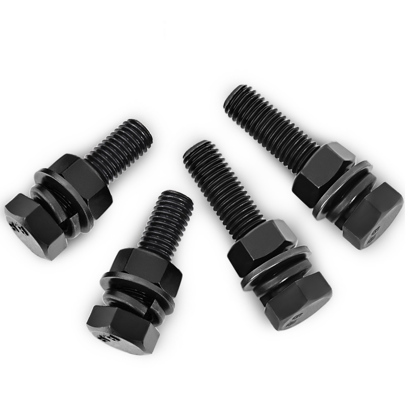 Made High Strength Grade 8.8 Hex Bolt And Nut Washer Heavy Hex Bolt with Black Finish