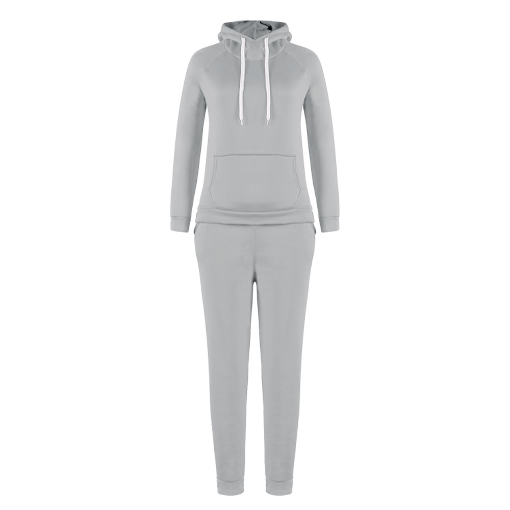 Embroidered Casual Plus Size Ladies Shirts Winter Sweat Suits 100% Cotton