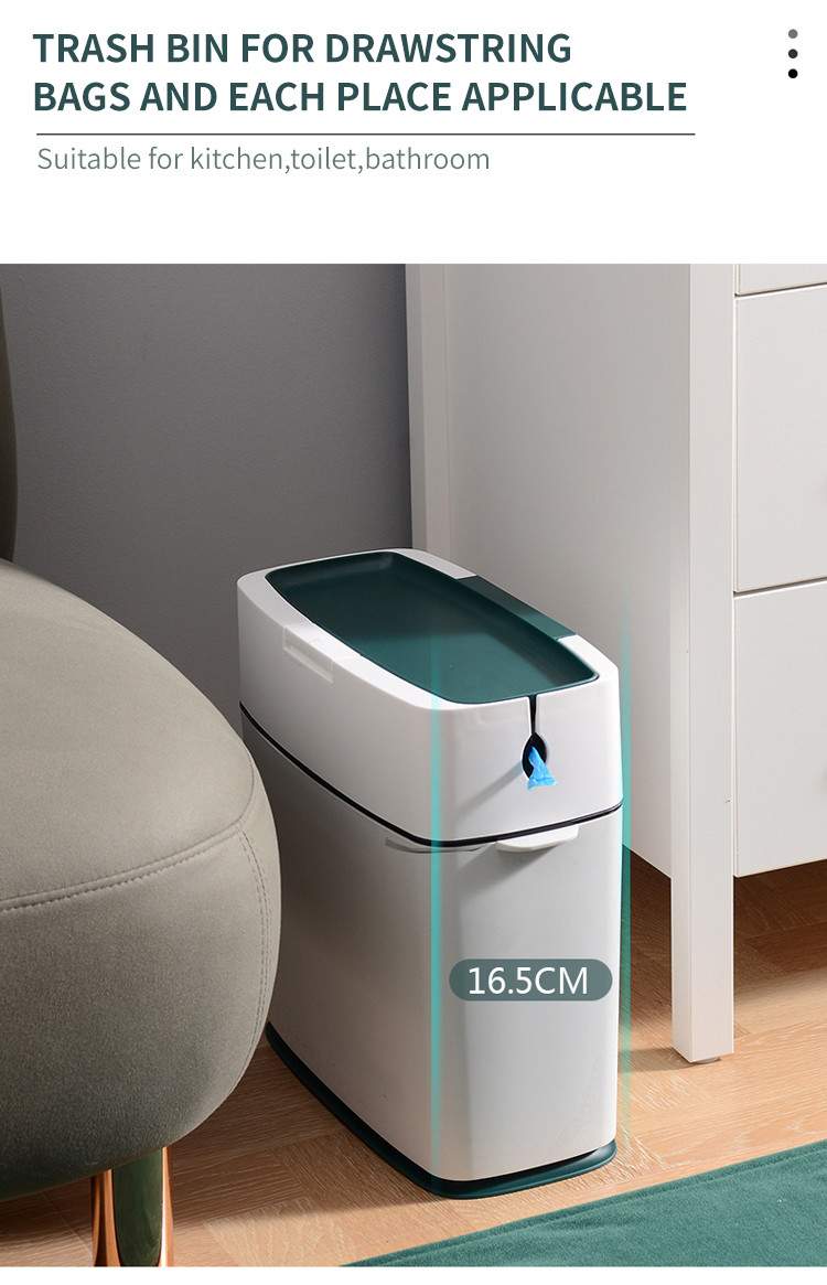 Automatically Package Intelligent Waste Kitchen Trash Can 10L Odor Free