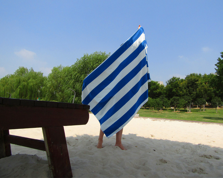 ODM Sand Free Stripe Printed Microfiber Sports Towel Golf Towels Bulk 60x120
