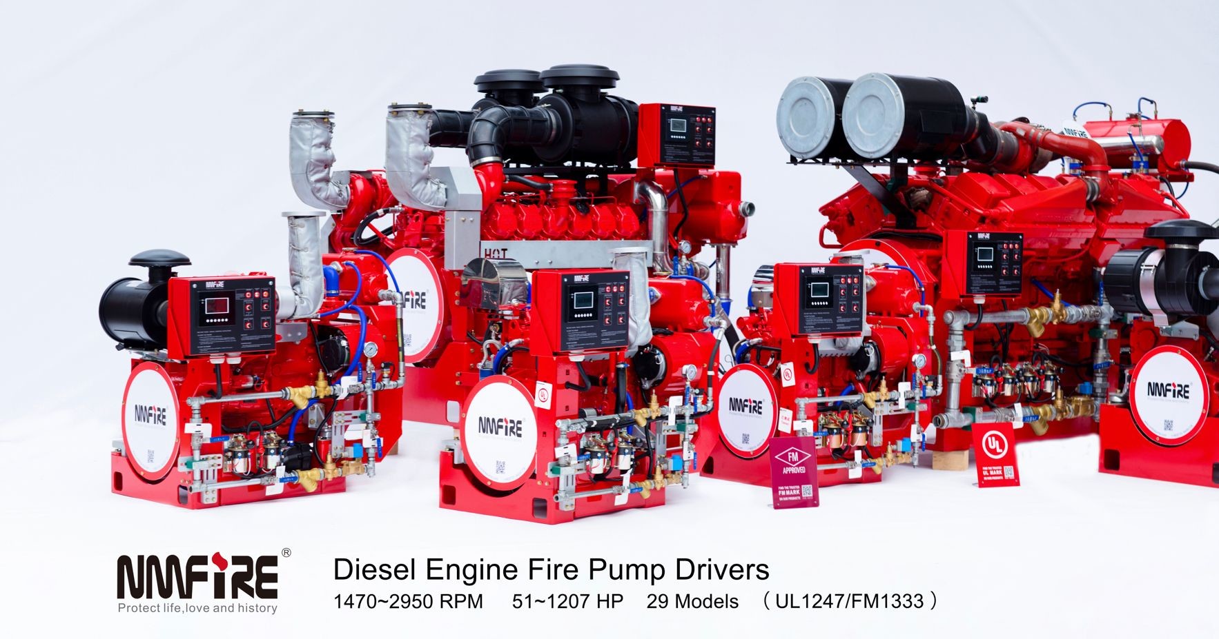 5000GPM 174PSI Diesel Engine UL FM Split Case Fire Pump With Tornatech Controller Diesel Engine Driven Fire Pump