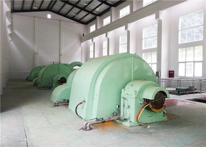 Small 100 Kw Pelton Water Turbine Generator Single / Multiple Nozzle Type ISO9001