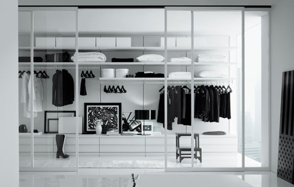 Contemporary Luxury Glass Closet Wardrobe Design for Home Villa Hotel and Apartment