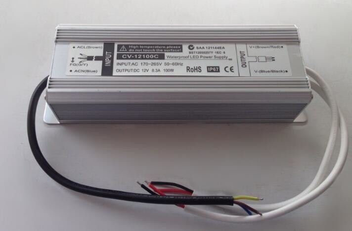 Waterproof 24v led power supply for led street light 100w with CE Rohs FCC marked
