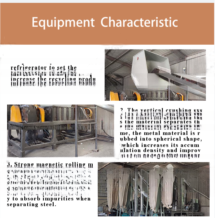 2024 Abandoned Metal Dismantling Plant for Environmental Waste TV Fridge Recycle Line