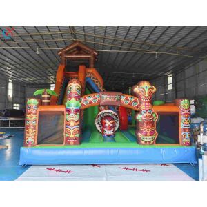 Inflatble Exotic Bouncy House With Internal Slide Combo Jumping Castle