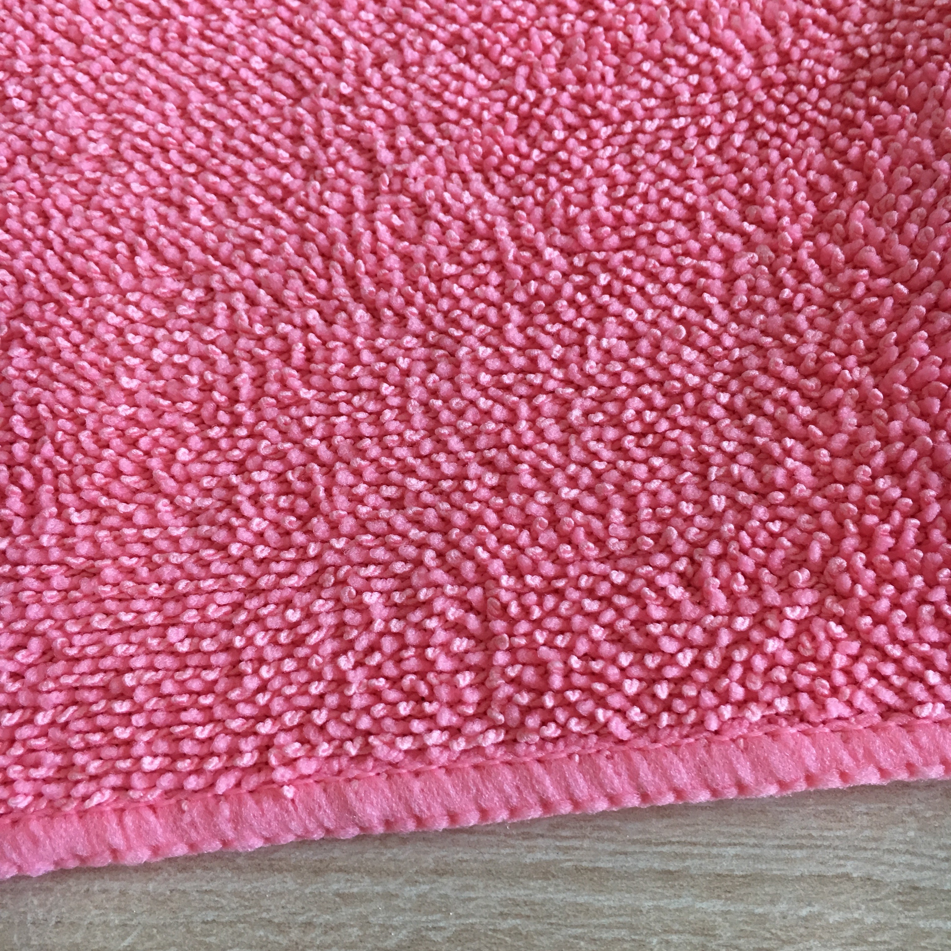 Pink double side 100%polyester absorbing water towels in Kitchen made in China