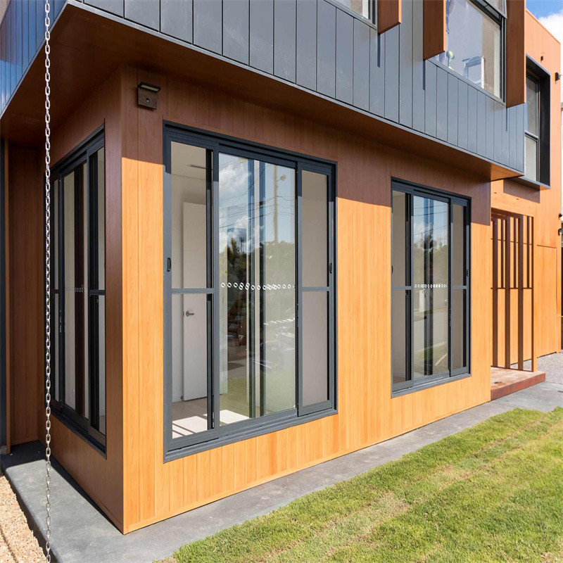 Interior Noiseless Folding Screen Aluminum Sliding Glass Windows Customized Size