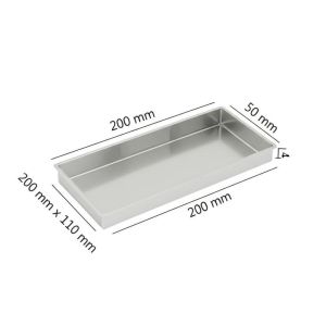 IEC 60335-2-24 Compliant Rectangular Container Test Vessel with 200 mm x 110 mm
