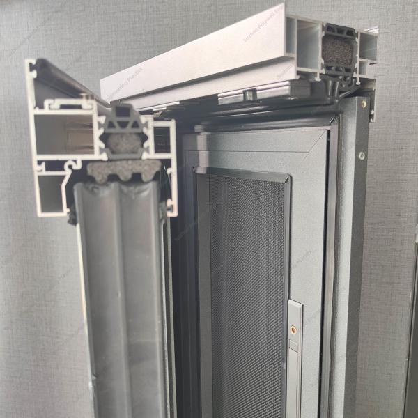 Thermal Break Aluminum Casement Windows Three Layer Glazing Produced With PA66