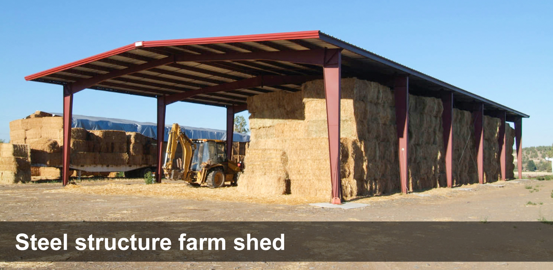 CE/ ISO9001 Prefab Hay Barn Hay Storage Building Kits Long Fatigue Life