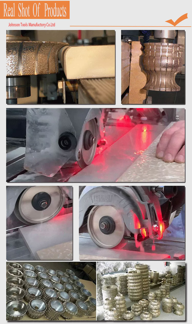 High Efficiency 140 Mm Electroplated Diamond Profile Grinding Wheels