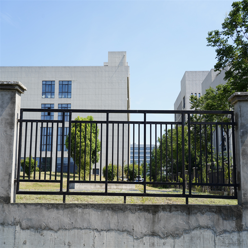 Infrastructure Two Rail Aluminum Fence Powder Coated Aluminium Balustrade