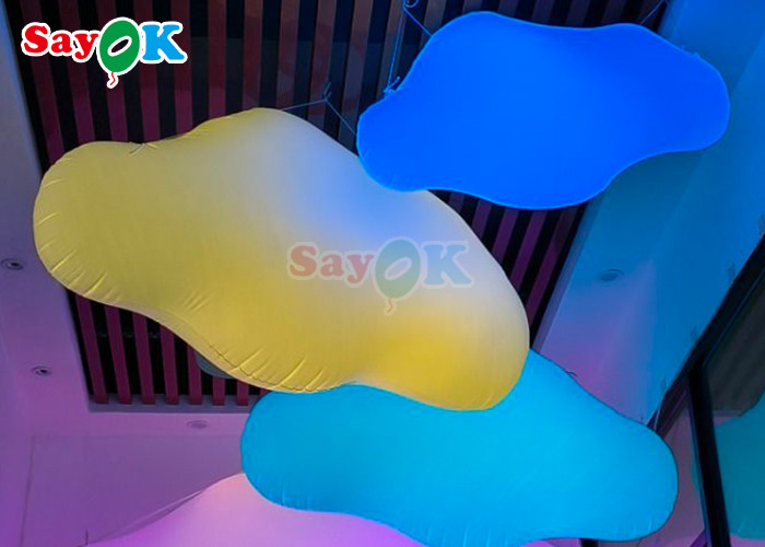 Customized Inflatable Cloud LED Lighting For Club Decoration Inflatable Pavilion At Music Festival
